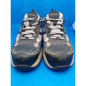 Brahma Mens Leather Steel Toe Work Shoes Sneakers 7.5 Oil & Slip Resistant‎